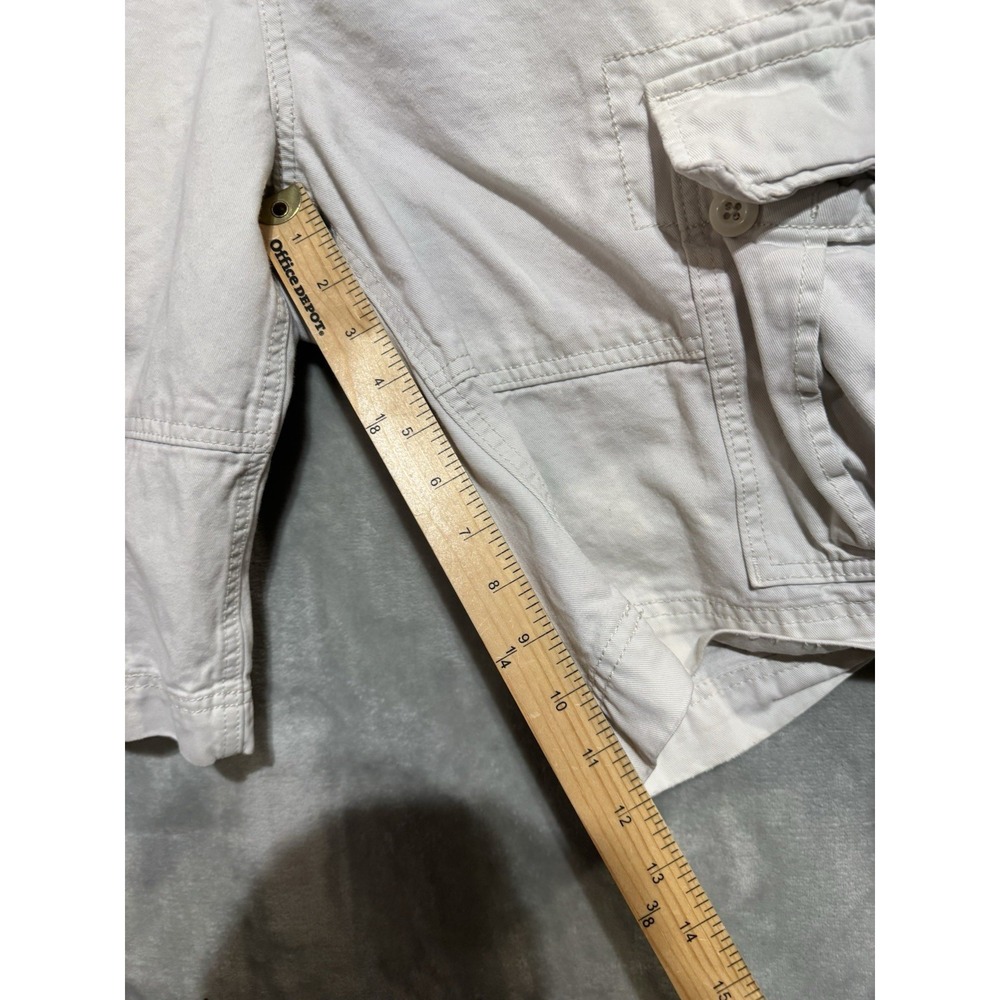 Denim & Supply Ralph Lauren Cargo Shorts Men's 31 White Y2K Baggy Pockets - Picture 8 of 10